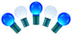 Vickerman X8Gcg42 25 Blue-White G30 Led Light, 16' Christmas Light Strand