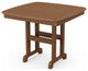 Polywood Nautical 37" Dining Table, Teak