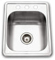 Houzer 1722-7BS Hospitality 17" Drop In Single Basin Stainless - Stainless