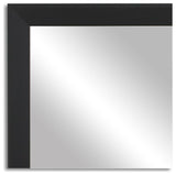 LaRue Framed Wall Mirror, Black, 28" X 24"