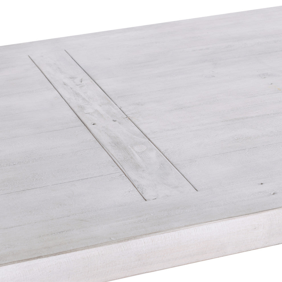 The Quincy Dining Table, 94", Nordic Ivory, French Country, Rectangle