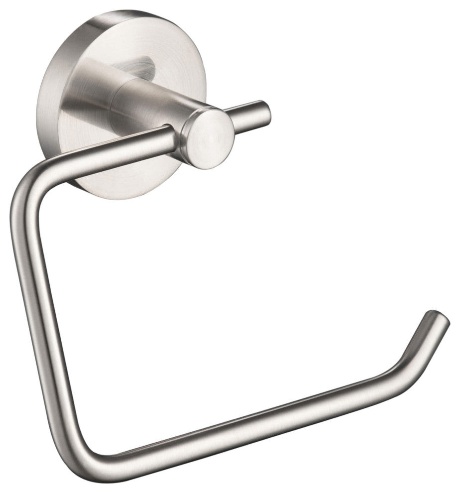 Circular Toilet Paper Holder, Brushed Nickel