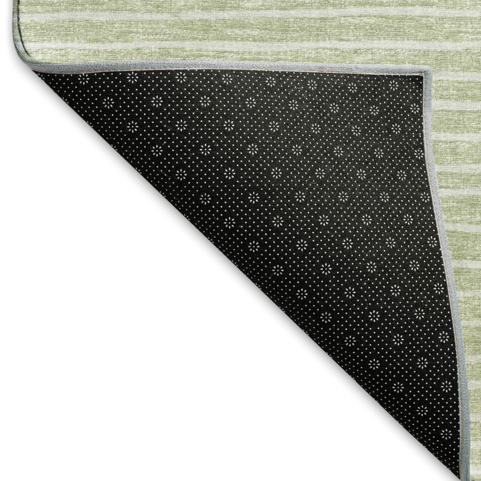 Addison Premium Washable Mayfield AMF138 Green  2'3" x 7'6" Runner Rug