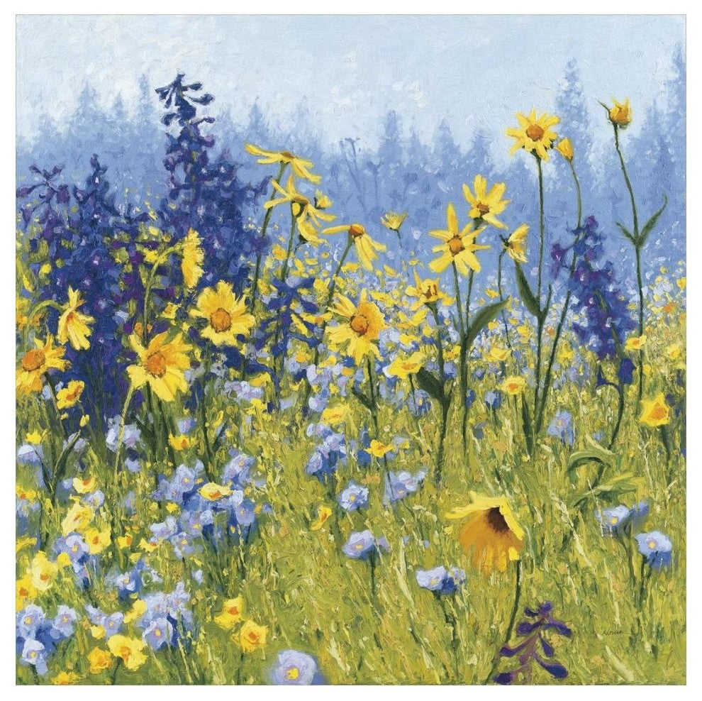 "Joyful in July III" Digital Paper Print by Shirley Novak, 20"x20"