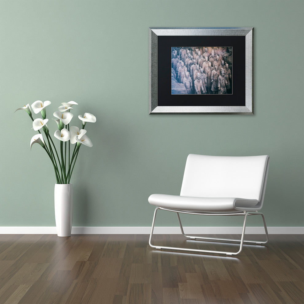Philippe Hugonnard 'Terracotta I' Art, Silver Frame, Black Matte, 14"x11"