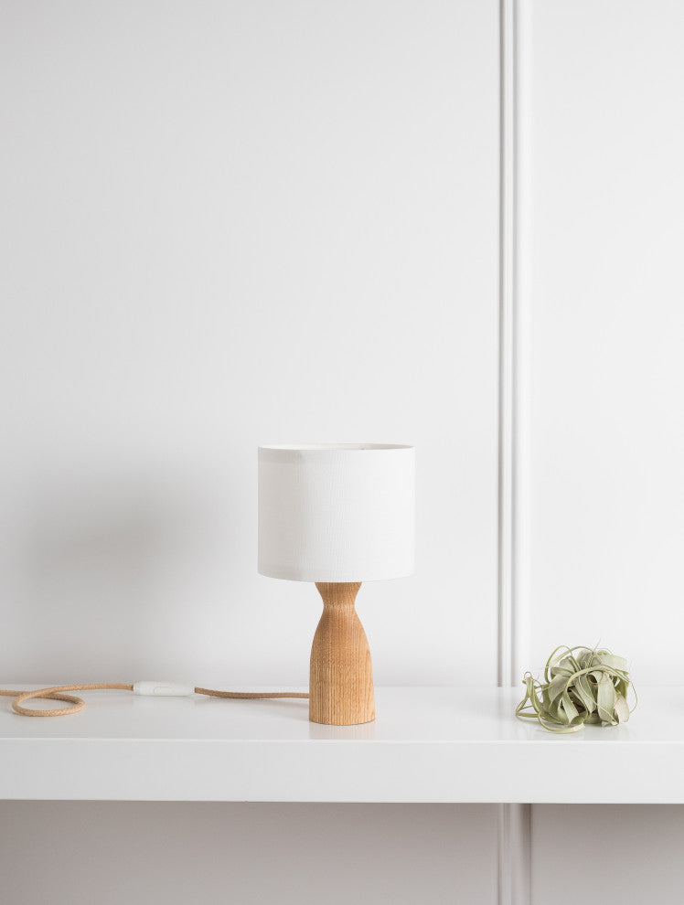 Arelle wood table lamp