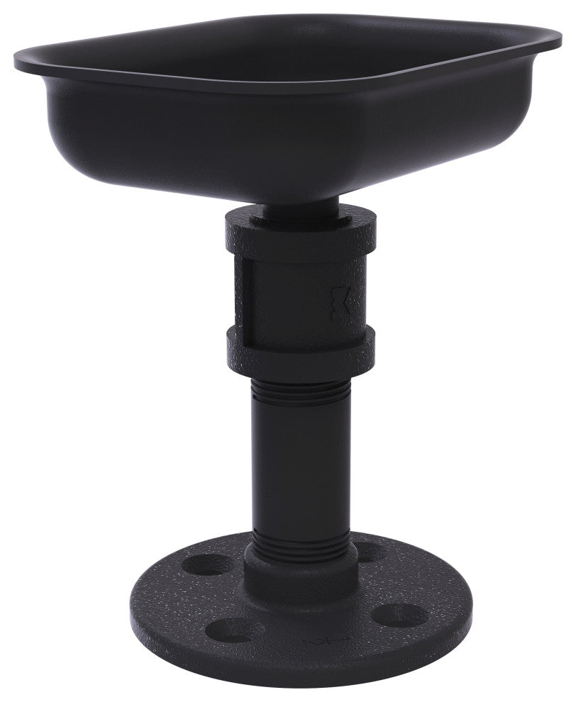 Pipeline Vanity Top Soap Dish, Matte Black
