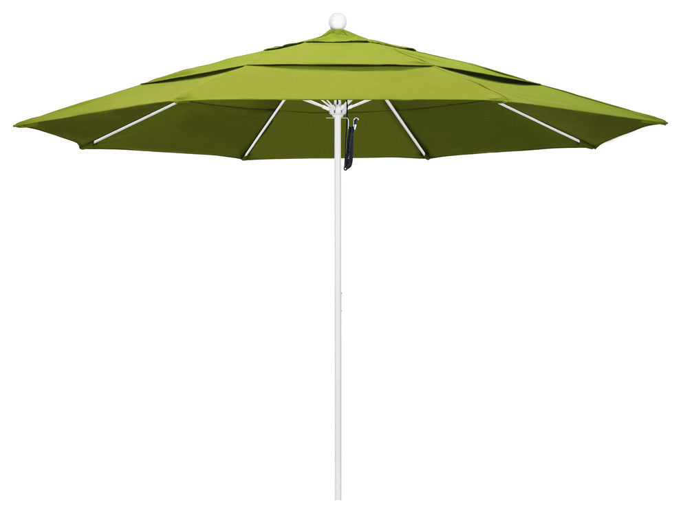 11' Fiberglass Umbrella White, Pacifica, Ginkgo, 11'
