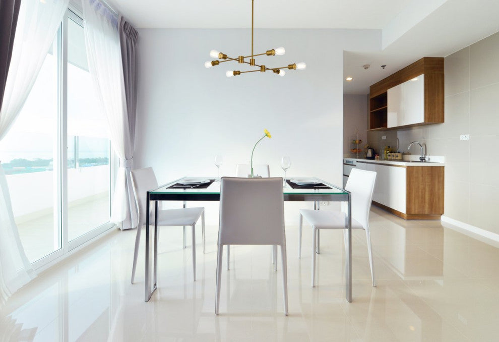Xander 6-Light Pendant, Brass
