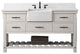 Wesley 60" Bathroom Vanity, White Wash