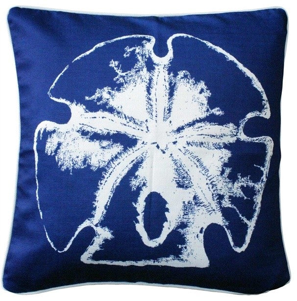 Tracy Upton Hilton Head Sand Dollar Solitaire Throw Pillow, 20"x20"