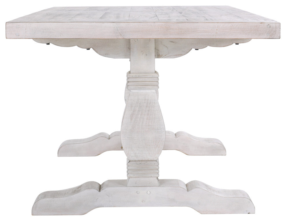 The Quincy Dining Table, 94", Nordic Ivory, French Country, Rectangle