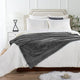 Fox Faux Fur Throw Blanket, Cloudburst, 60''x80''