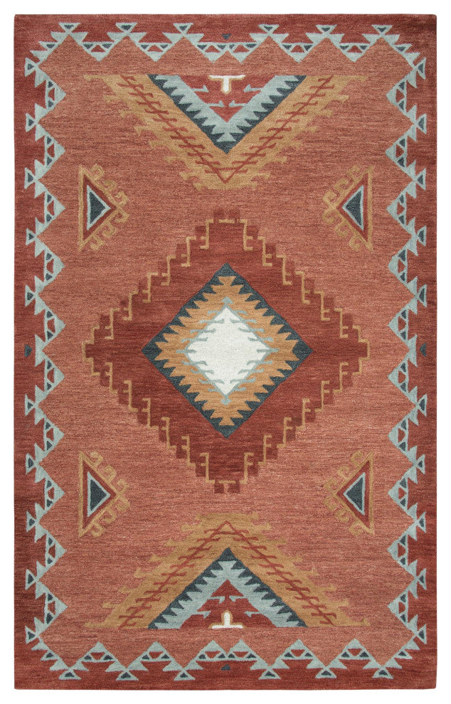 Rizzy Home MZ163B Mesa Area Rug 10'x13' Rust