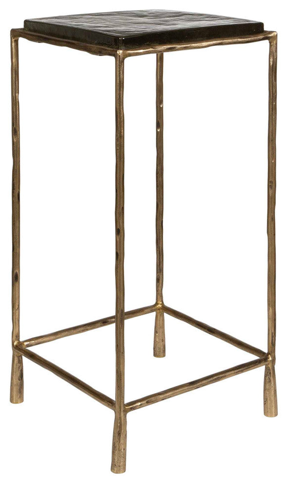 Uttermost Ovard Antiqued Gold Accent Table