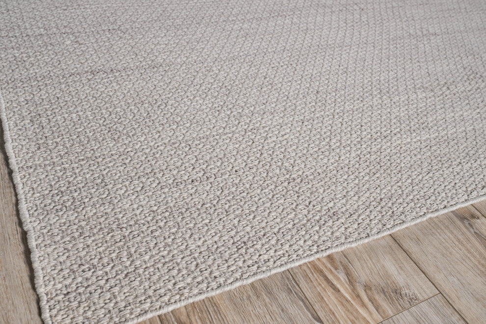 Gamma Indoor/Outdoor Handmade Flatwoven PET yarn Beige Area Rug, 12'x15'