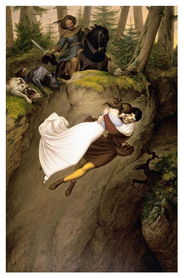 "Leap from the Rock" Paper Print by Julius Schnorr von Carolsfeld, 16"x24"