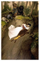 "Leap from the Rock" Paper Print by Julius Schnorr von Carolsfeld, 16"x24"