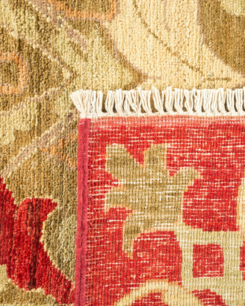 Arts and Crafts, One-of-a-Kind Hand-Knotted Area Rug Red, 5'10"x9'1"
