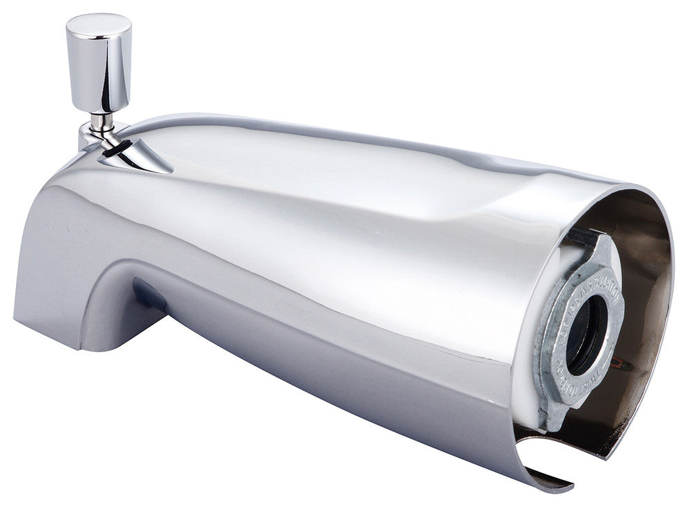 Combo Diverter Tub Spout, Polished Chrome