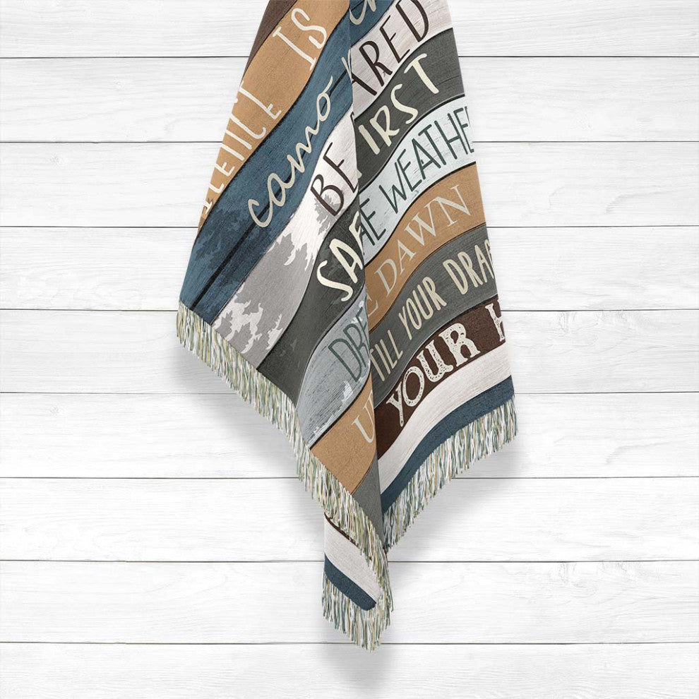 Laural Home Hunting Rules 60" X 80" Woven Throw Blanket