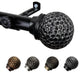 Nicholson 13/16" Curtain Rod, Black, 120-170"