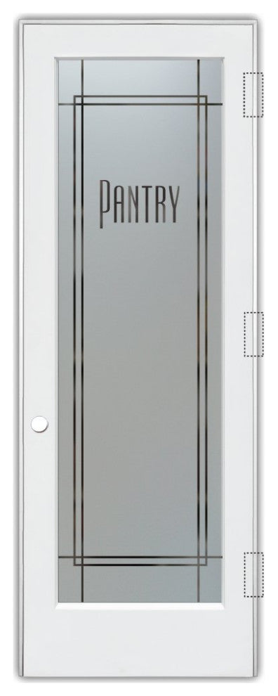 Pantry Door - Ultra Pantry - Primed - 30" x 84" - Knob on Left - Push Open
