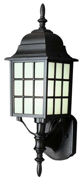 Trans Globe City Mission 19" high Wall Lantern in Black
