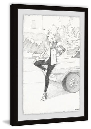 "Sleek and Long" Framed Painting Print, 16"x24"