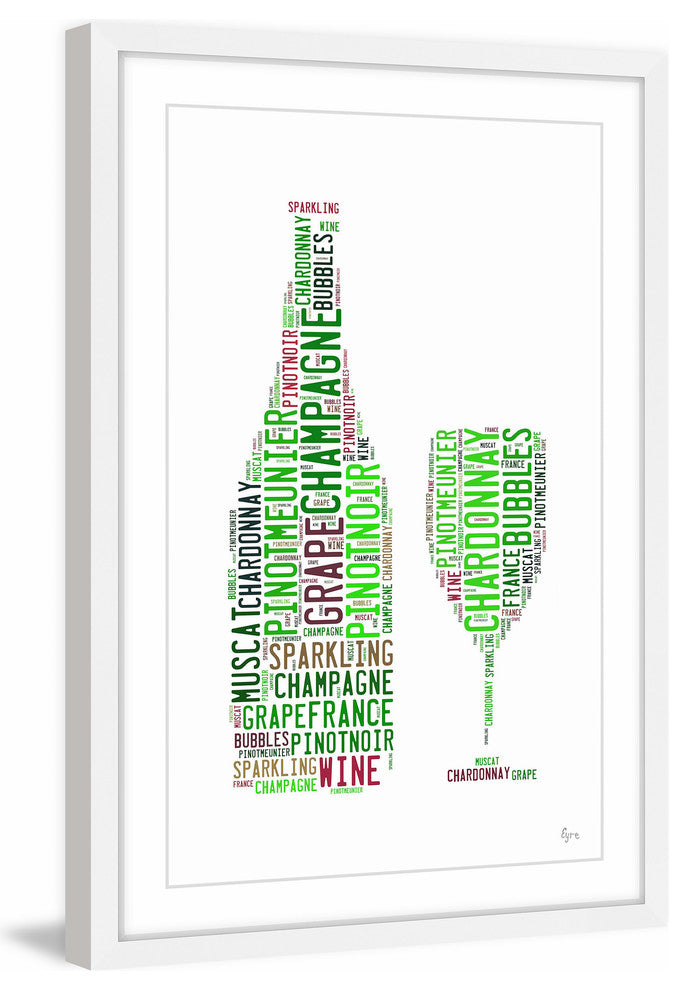 "Champagne Expert" Framed Painting Print, 20"x30"