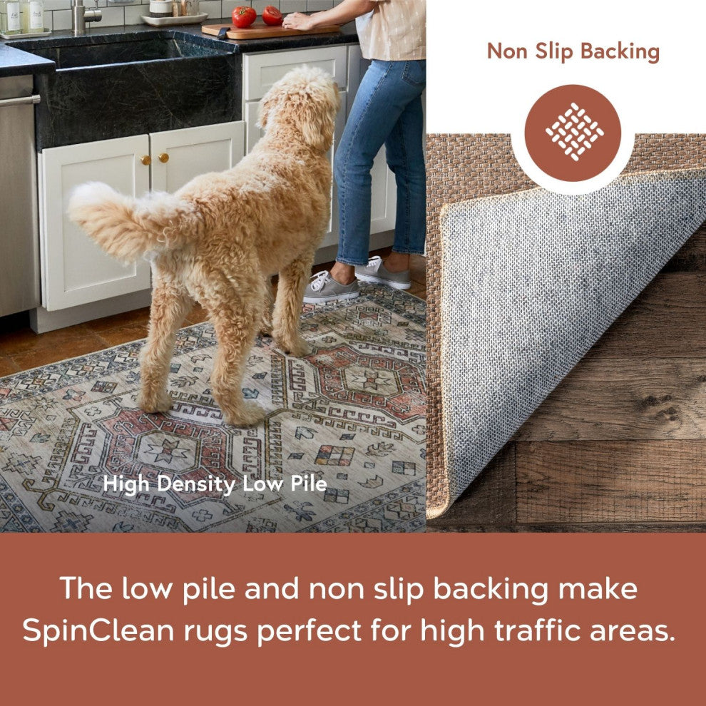 Nuloom Abi Checkered Easy-Jute Washable Rug, Natural 3' x 5'