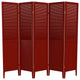 6' Tall Beadboard Divider, Rosewood, 5 Panels