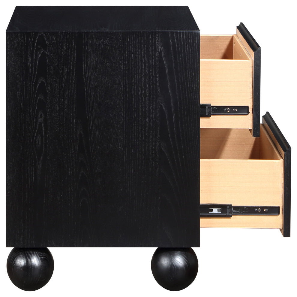 Kent Bedroom Set, Black, Nightstand