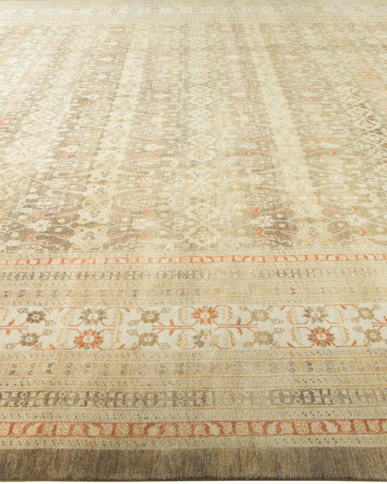 Mogul, One-of-a-Kind Hand-Knotted Area Rug Green, 12'2"x18'3"