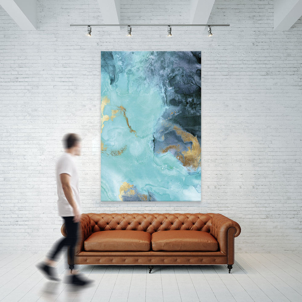 "Gold Under the Sea II" Fine Art Giant Canvas Print, 48"x72"