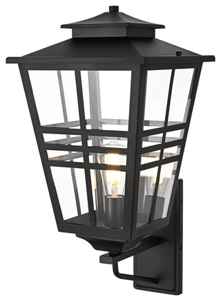 Home Living 12" Outdoor Wall Sconce, Black