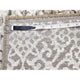 Ivory Modern Arabesque Design Hand Knotted Wool and Silk Runner Rug, 2'8"x8'2"