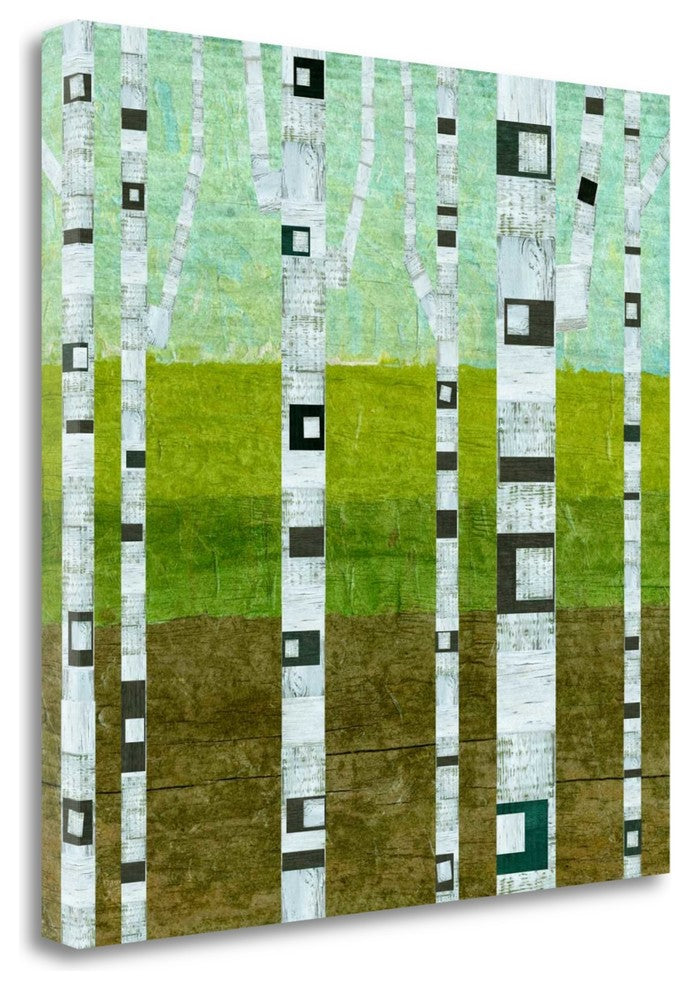 "Summer Birches" By Michelle Calkins, Giclee Print on Gallery Wrap Canvas