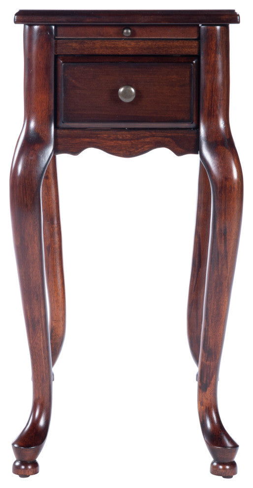 Butler Croydon Plantation Cherry Chairside Table, Dark Brown