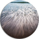 Ocean Beach Water Motion, Seashore Round Wall Art, 36"