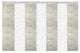 Calisto-Florentina 7-Panel Track Extendable Vertical Blinds 110-153"x94", White Track