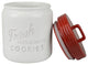 Red Ceramic Cookie Jar