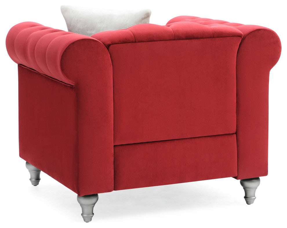 Raisa Chair, Burgundy