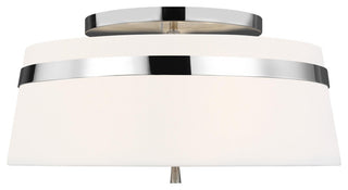 Cordtlandt Large Semi-Flush Mount, Polished Nickel