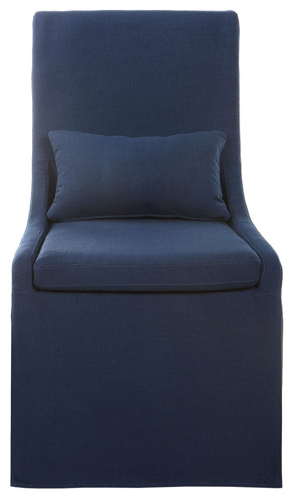 Uttermost Coley Denim Armless Chair