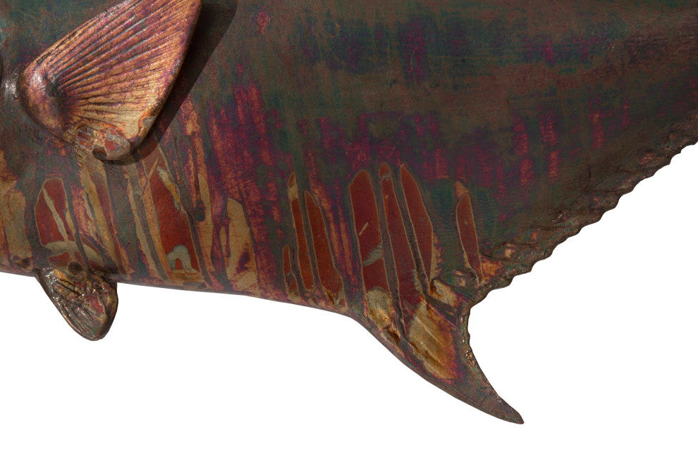 Permit Fish Wall Sculpture, Copper Patina