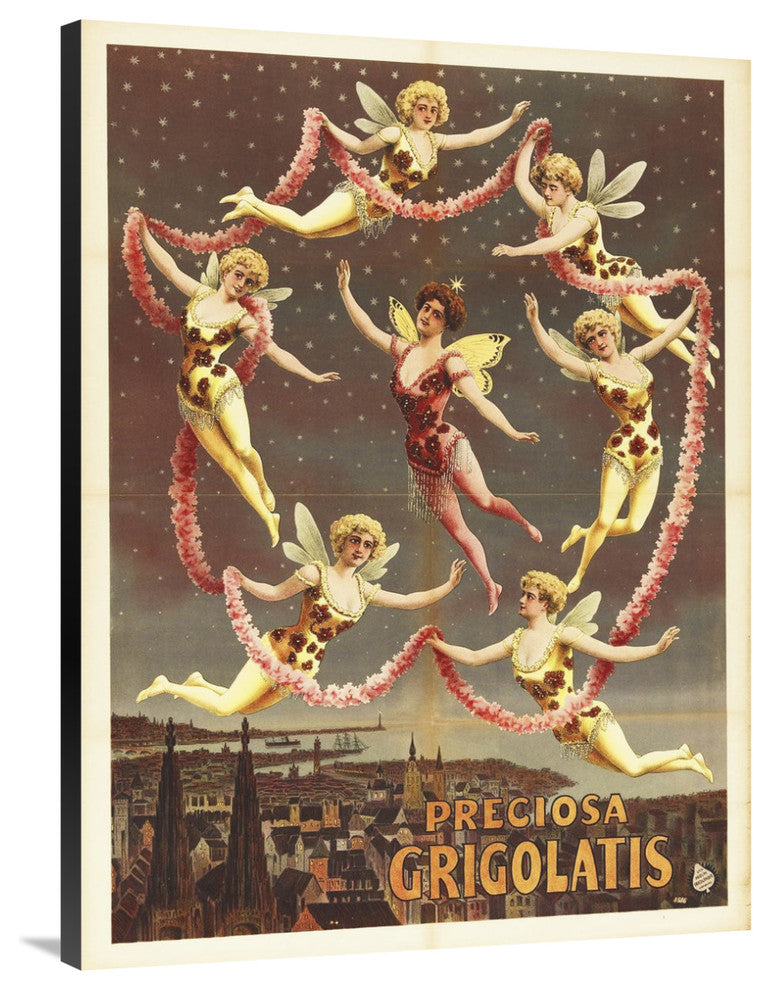 "Vintage Circus 10" Stretched Canvas Giclee by Hollywood Photo Archive, 30x40"