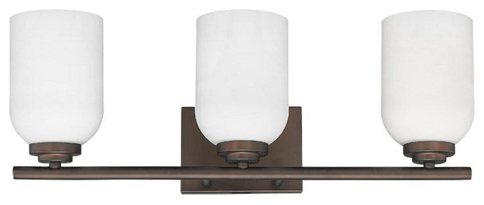 3 Light Dimmable Vanity Light in Bronze