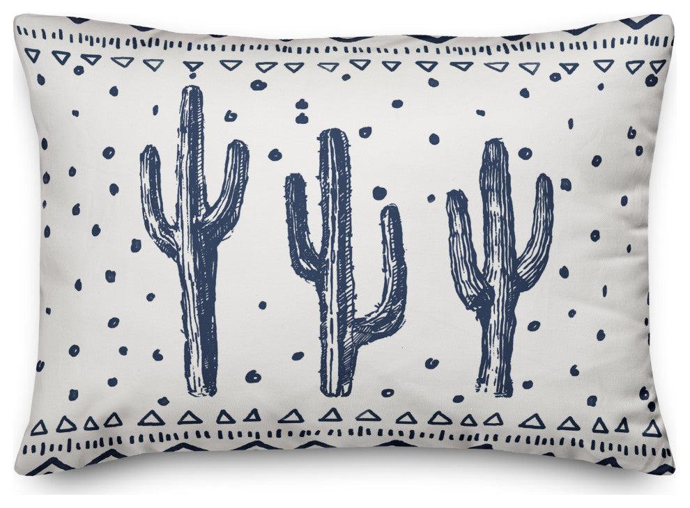 Dotted Watercolor Cactus 14x20 Spun Poly Pillow