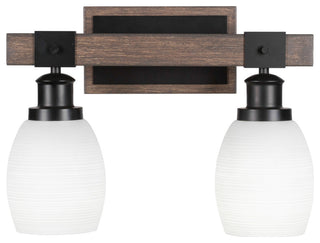 Tacoma 2-Light Bath Bar, White Matrix